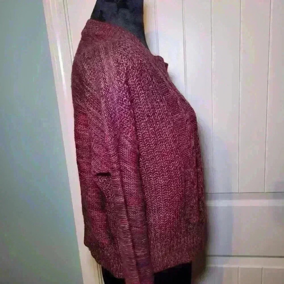 Red cropped knitted sweater by Arizona Jean  co size small. - Picture 5 of 6